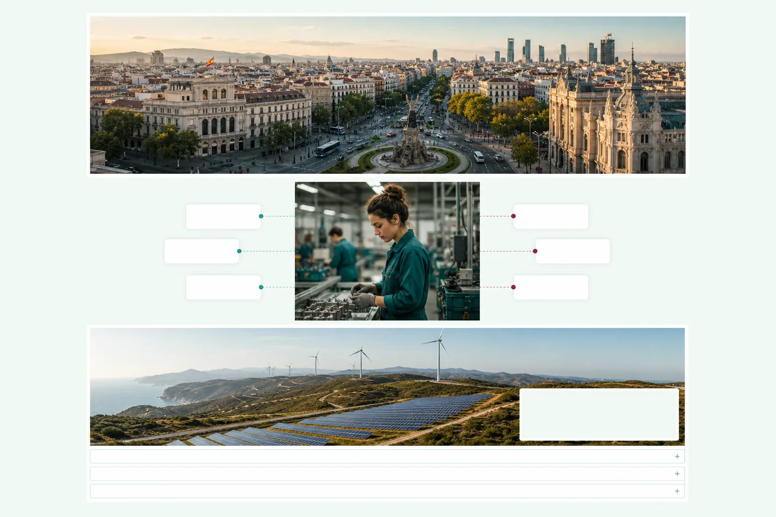 Escena de actividad productiva contemporánea en España